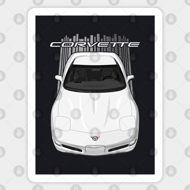 Corvette C5-white Magnet by V8social